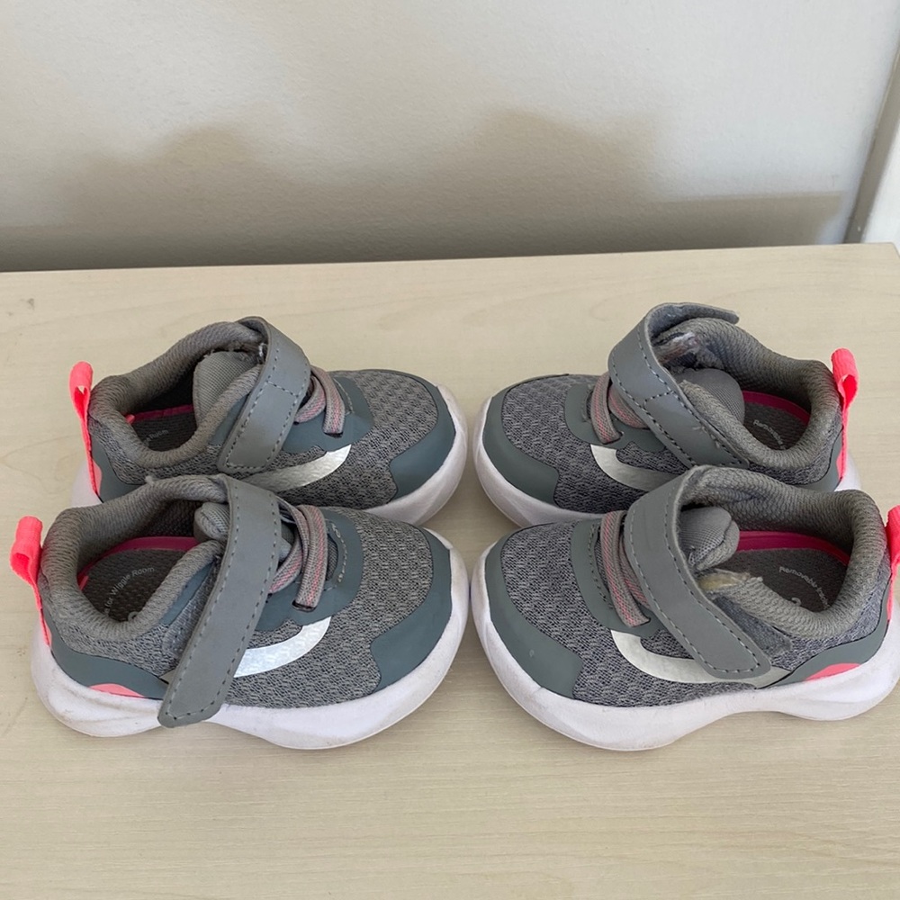 Athletic Works Baby Girls Mesh Jogger Sneakers, Sizes  2